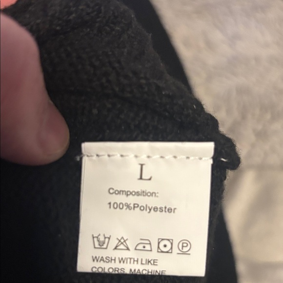 Classic Black Cardigan Sweater - Picture 4 of 4